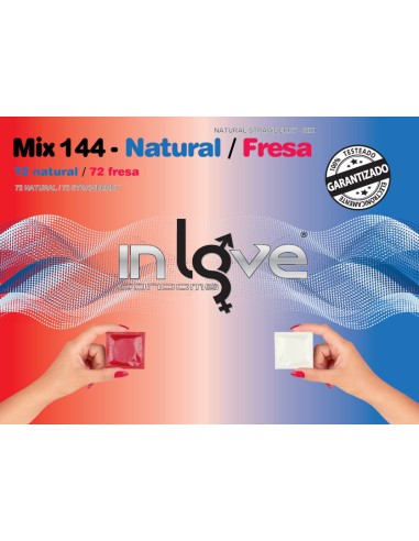 Preservativos In Love MIX 144 - Natural / Fresa