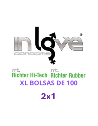 OFERTA 2x1 - In Love Condoms Natural XL Bolsas De 100