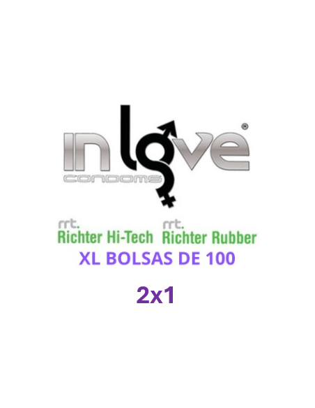 OFERTA 2x1 - In Love Condoms Natural XL Bolsas De 100