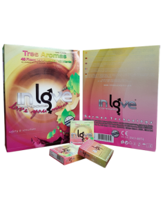 2x1 - Preservativos In Love Condoms 144x48x3 Gruesa Expendedora 3 Aromas