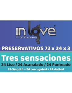 2x1 - Preservativos In Love Condoms 72x24x3 3 Sensaciones