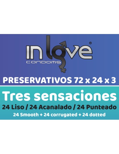 2x1 - Preservativos In Love Condoms 72x24x3 3 Sensaciones