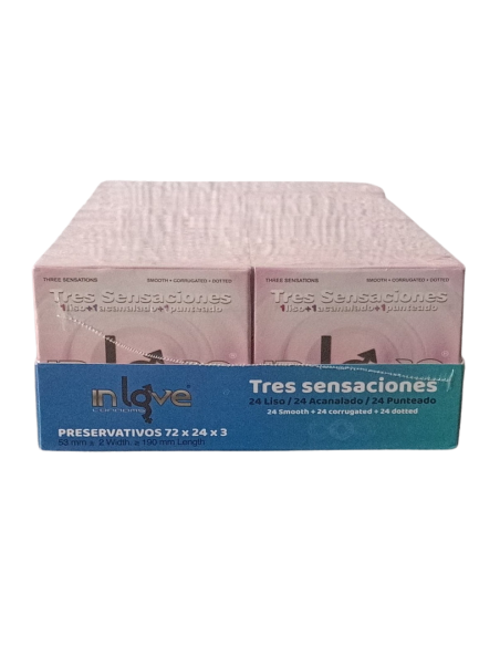 2x1 - Preservativos In Love Condoms 72x24x3 3 Sensaciones