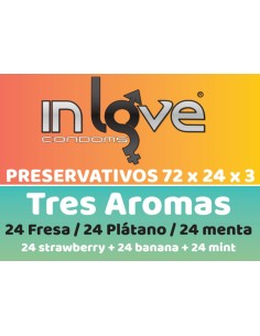 2x1 - Preservativos In Love Condoms 72x24x3 3 Aromas