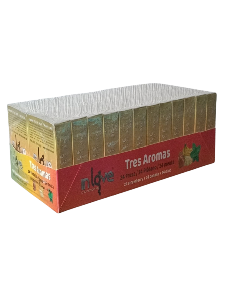 2x1 - Preservativos In Love Condoms 72x24x3 3 Aromas